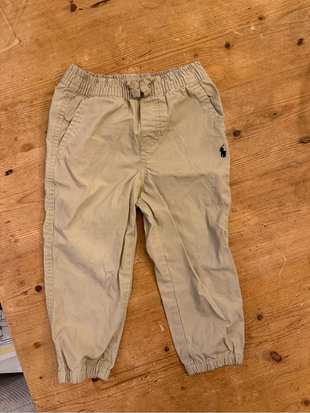 Ralph Lauren Kids Khaki Elastic-Waist Joggers